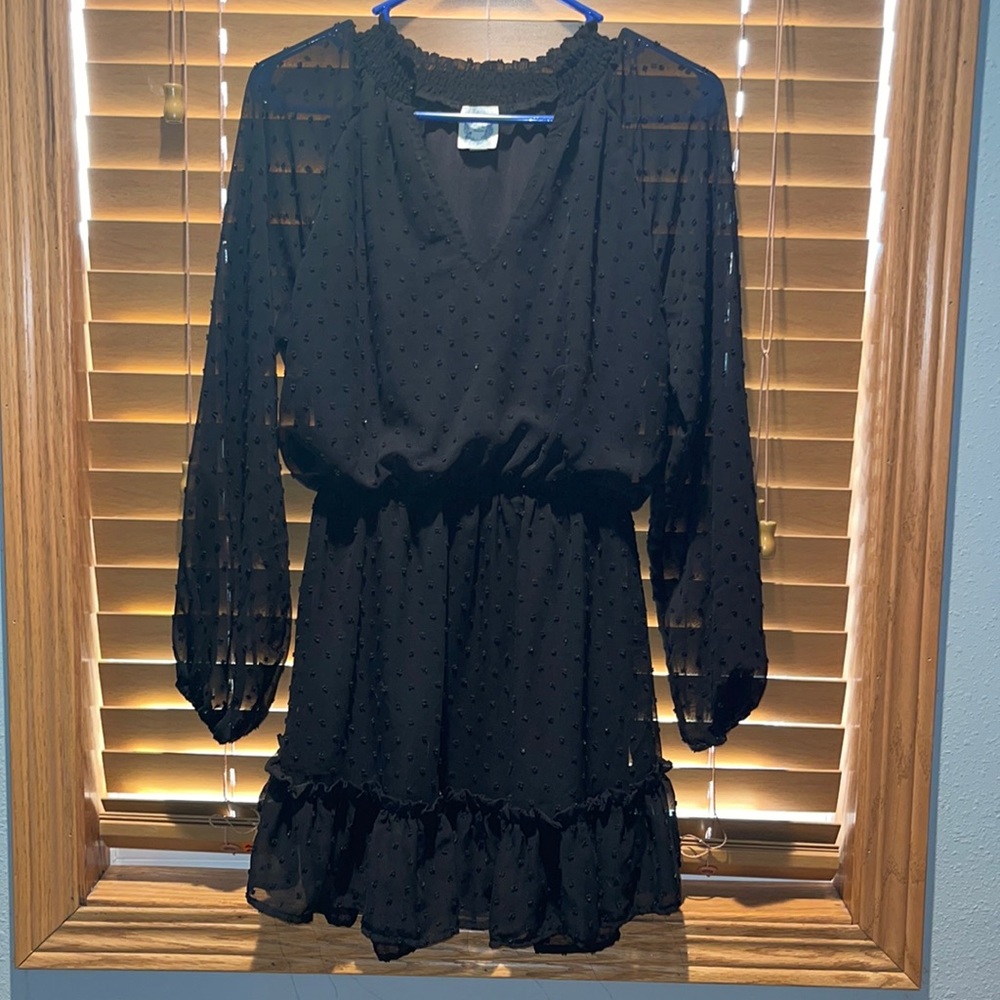 Black long sleeve dress size XS